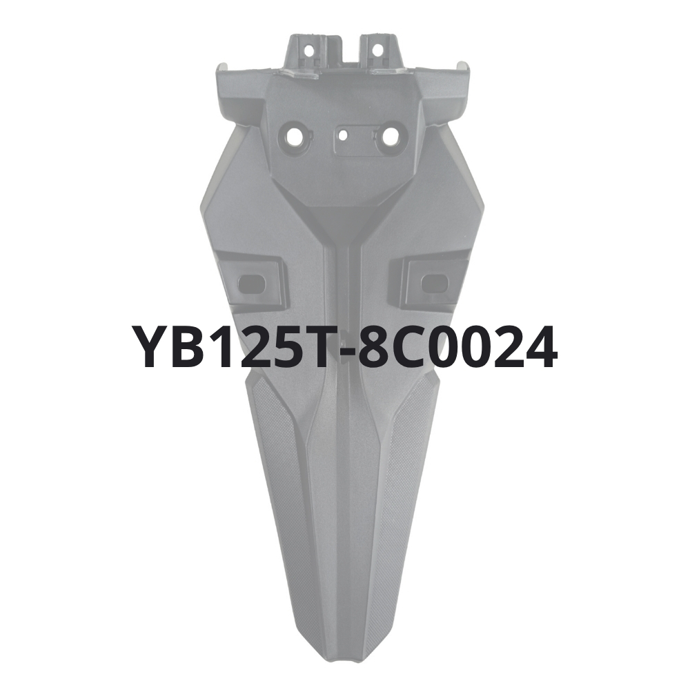Rabeira / Suporte de Matricula C/ RISCO (YB125T-8C0024) - Mytos (MOTION 125) C/ RISCO