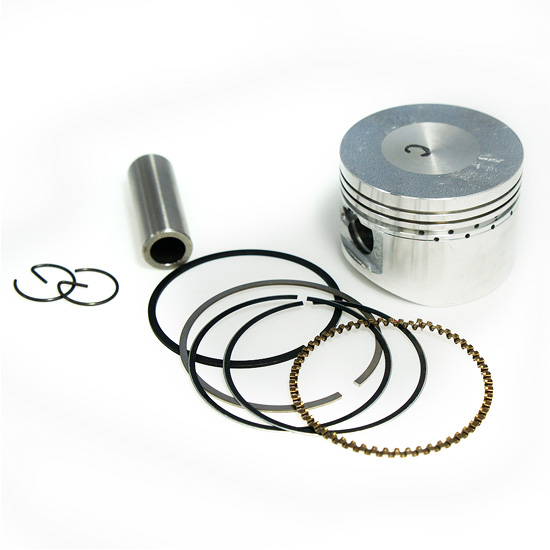 Piston (52.4mm / 15mm) + segmentos (SEM "RASGO"/SEde p/ valvulas), GY6 125, 152QMI (Cab. 60mm) / Neco (Azzuro 125 / Borsalino 125)