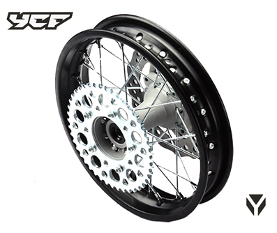 Jante traseira (Reforçada, 1.85x14", eixo 15mm / 5 pontos de fixaçao), YCF / Pitbike